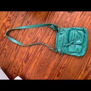 Teal crossbody bag